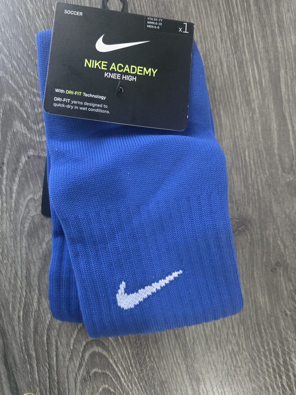 Nike Blue Dri-FIT Knee High Soccer Socks